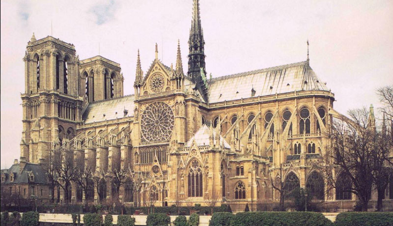 Image result for Gothic Notre-Dame cathedral